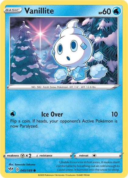 Vanillite, SWSH03: Darkness Ablaze 045/189