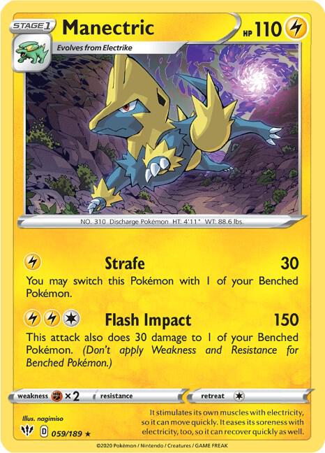Manectric, SWSH03: Darkness Ablaze 059/189