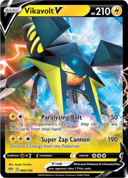 Vikavolt V, SWSH03: Darkness Ablaze 060/189