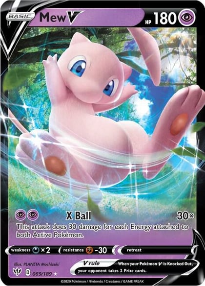 Mew V, SWSH03: Darkness Ablaze 069/189