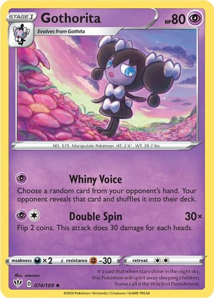 Gothorita, SWSH03: Darkness Ablaze 074/189