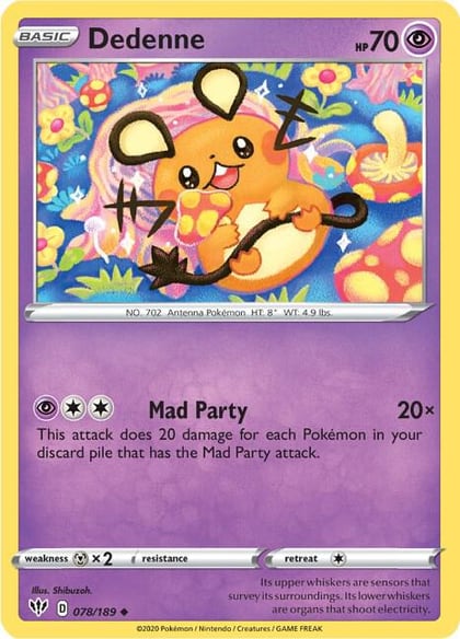 Dedenne, SWSH03: Darkness Ablaze 078/189