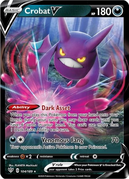 Crobat V, SWSH03: Darkness Ablaze 104/189