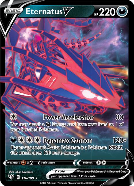 Eternatus V, SWSH03: Darkness Ablaze 116/189