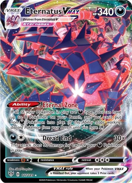 Eternatus VMAX, SWSH03: Darkness Ablaze 117/189