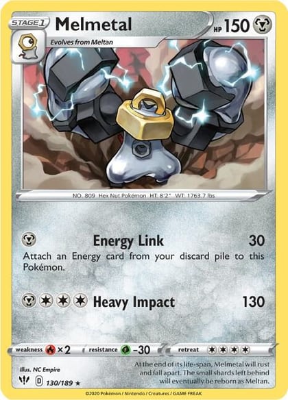 Melmetal, SWSH03: Darkness Ablaze 130/189