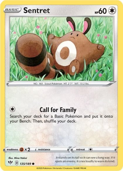 Sentret, SWSH03: Darkness Ablaze 135/189