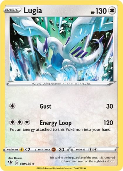 Lugia, SWSH03: Darkness Ablaze 140/189