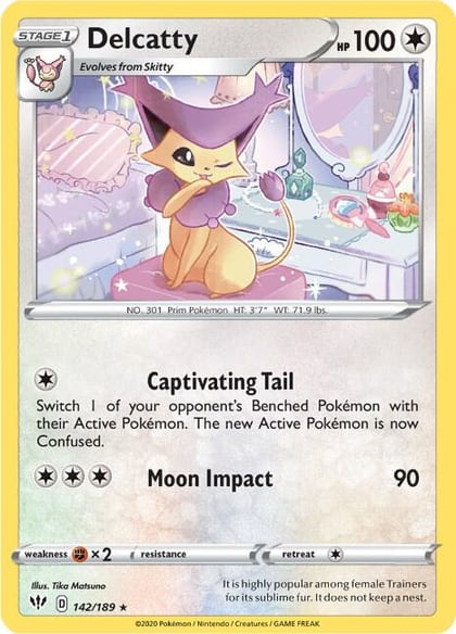 Delcatty, SWSH03: Darkness Ablaze 142/189