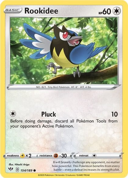 Rookidee, SWSH03: Darkness Ablaze 154/189
