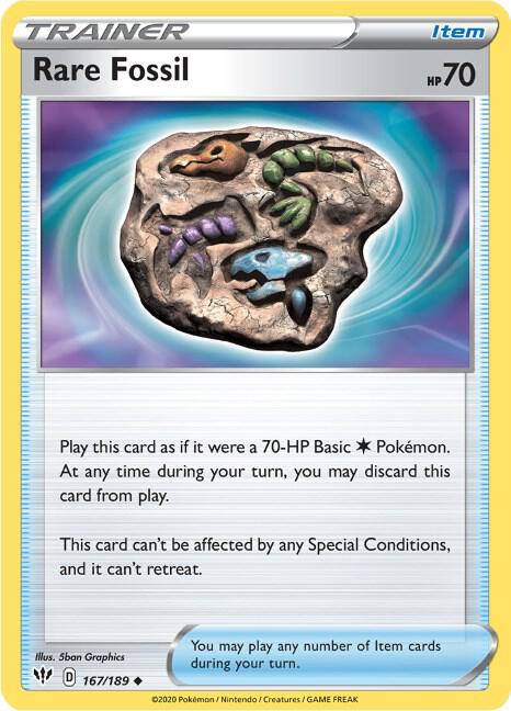 Rare Fossil, SWSH03: Darkness Ablaze 167/189