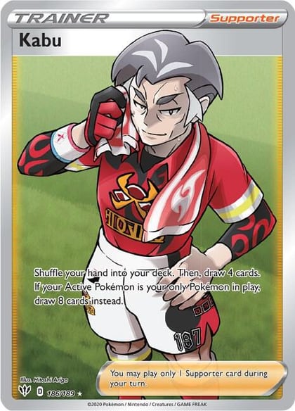 Kabu (Full Art), SWSH03: Darkness Ablaze 186/189