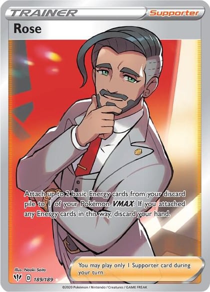 Rose (Full Art), SWSH03: Darkness Ablaze 189/189