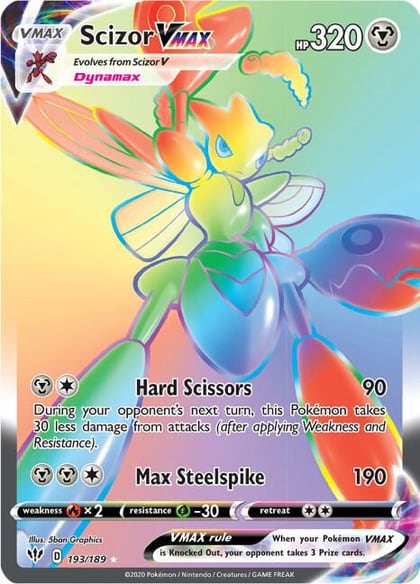 Scizor VMAX (Secret), SWSH03: Darkness Ablaze 193/189