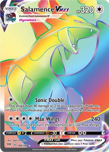 Salamence VMAX (Secret), SWSH03: Darkness Ablaze 194/189