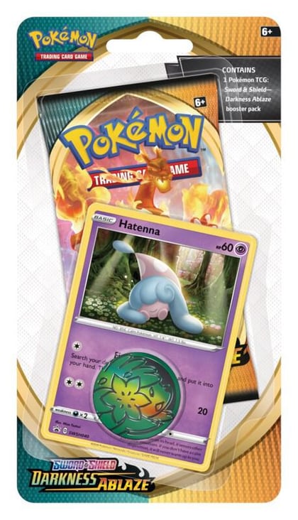 Darkness Ablaze Single Pack Blister [Hatenna], SWSH03: Darkness Ablaze P216859