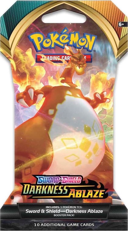 Darkness Ablaze Sleeved Booster Pack, SWSH03: Darkness Ablaze P257320