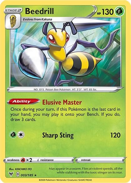 Beedrill, SWSH04: Vivid Voltage 003/185