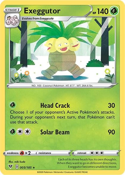 Exeggutor, SWSH04: Vivid Voltage 005/185