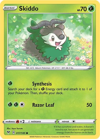 Skiddo, SWSH04: Vivid Voltage 017/185