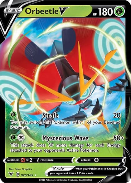 Orbeetle V, SWSH04: Vivid Voltage 020/185