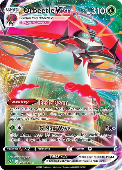 Orbeetle VMAX, SWSH04: Vivid Voltage 021/185