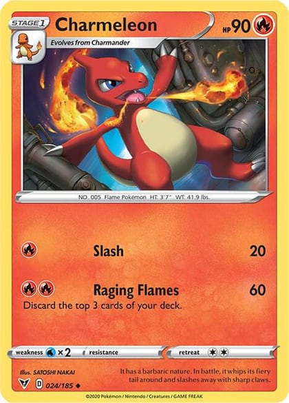 Charmeleon, SWSH04: Vivid Voltage 024/185