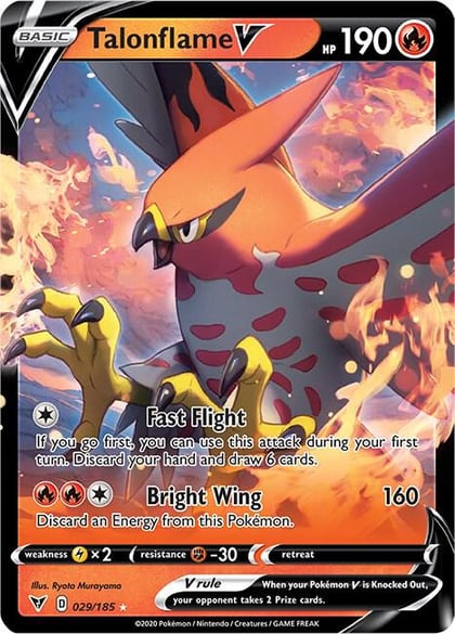 Talonflame V, SWSH04: Vivid Voltage 029/185