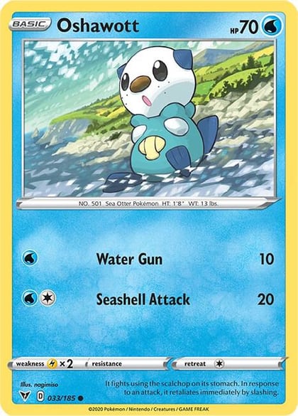 Oshawott, SWSH04: Vivid Voltage 033/185