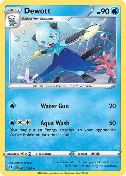 Dewott, SWSH04: Vivid Voltage 034/185