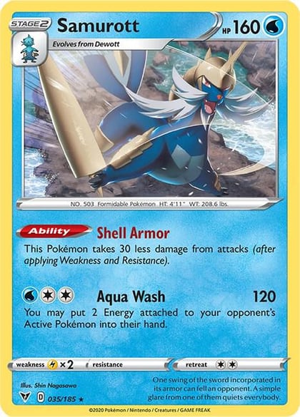 Samurott, SWSH04: Vivid Voltage 035/185