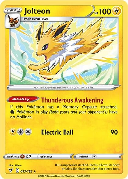 Jolteon, SWSH04: Vivid Voltage 047/185