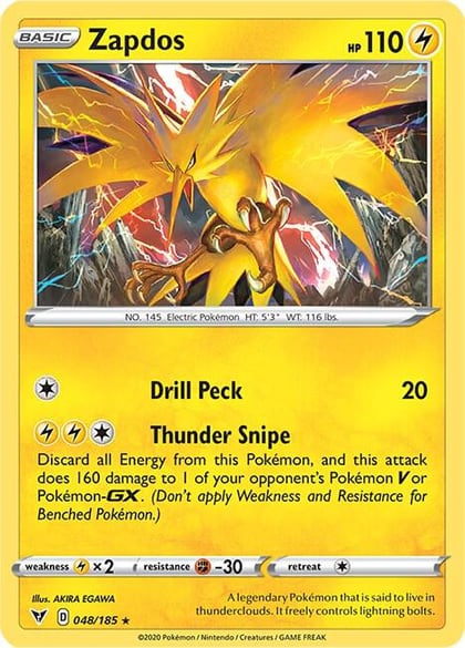 Zapdos, SWSH04: Vivid Voltage 048/185