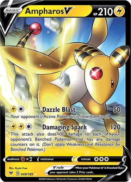 Ampharos V, SWSH04: Vivid Voltage 049/185