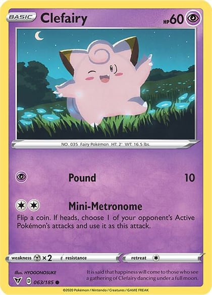 Clefairy, SWSH04: Vivid Voltage 063/185