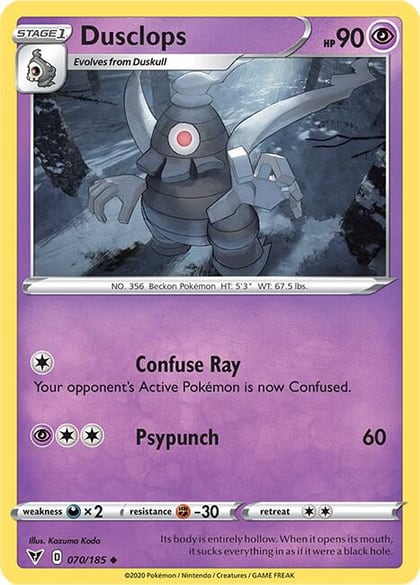 Dusclops, SWSH04: Vivid Voltage 070/185