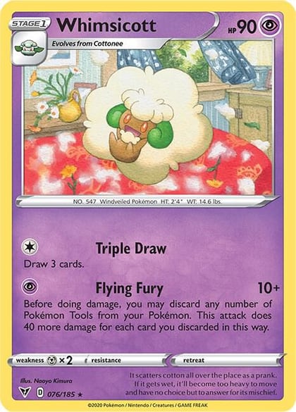 Whimsicott, SWSH04: Vivid Voltage 076/185