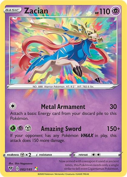 Zacian, SWSH04: Vivid Voltage 082/185