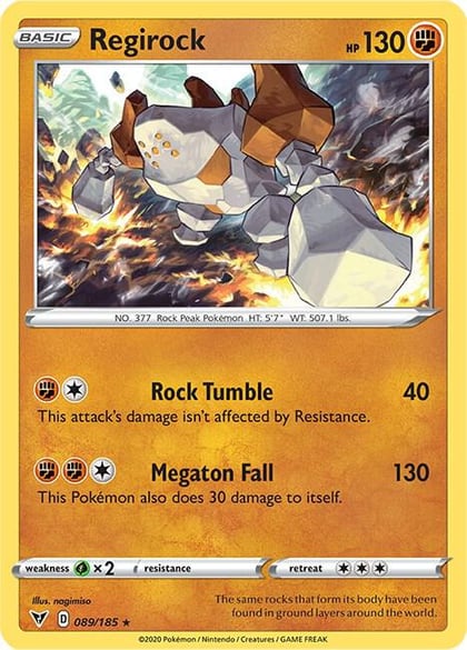 Regirock, SWSH04: Vivid Voltage 089/185