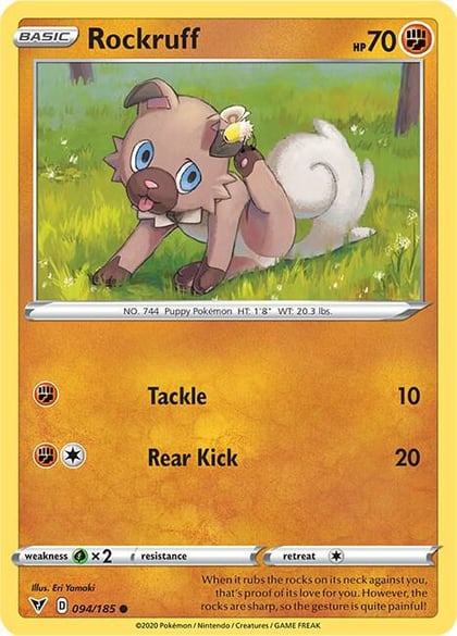Rockruff, SWSH04: Vivid Voltage 094/185