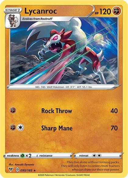 Lycanroc, SWSH04: Vivid Voltage 095/185