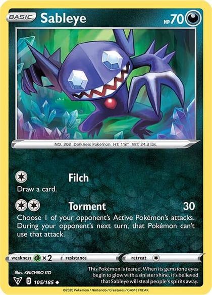 Sableye, SWSH04: Vivid Voltage 105/185