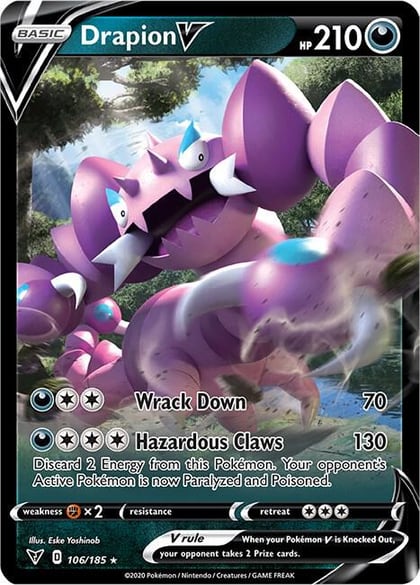 Drapion V, SWSH04: Vivid Voltage 106/185