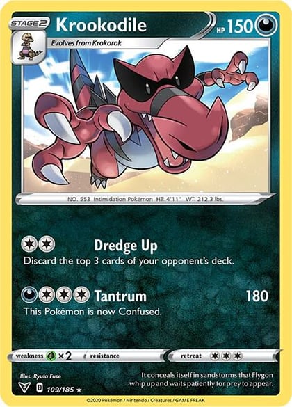 Krookodile, SWSH04: Vivid Voltage 109/185