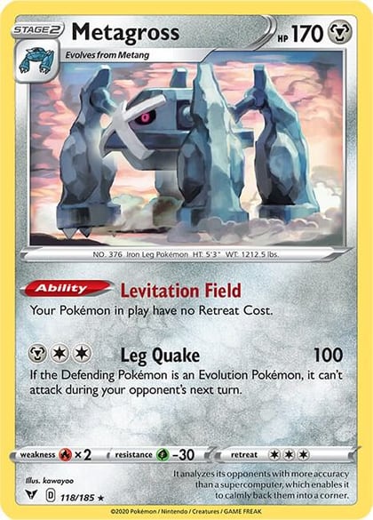 Metagross, SWSH04: Vivid Voltage 118/185