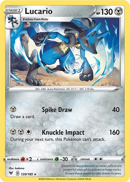 Lucario, SWSH04: Vivid Voltage 120/185