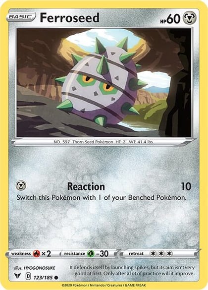 Ferroseed, SWSH04: Vivid Voltage 123/185