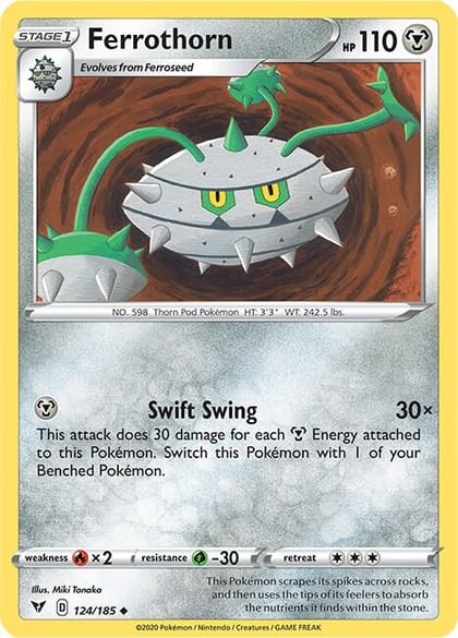 Ferrothorn, SWSH04: Vivid Voltage 124/185