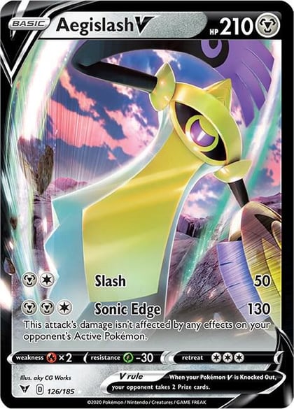 Aegislash V, SWSH04: Vivid Voltage 126/185