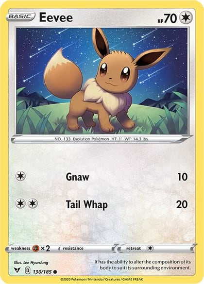 Eevee, SWSH04: Vivid Voltage 130/185